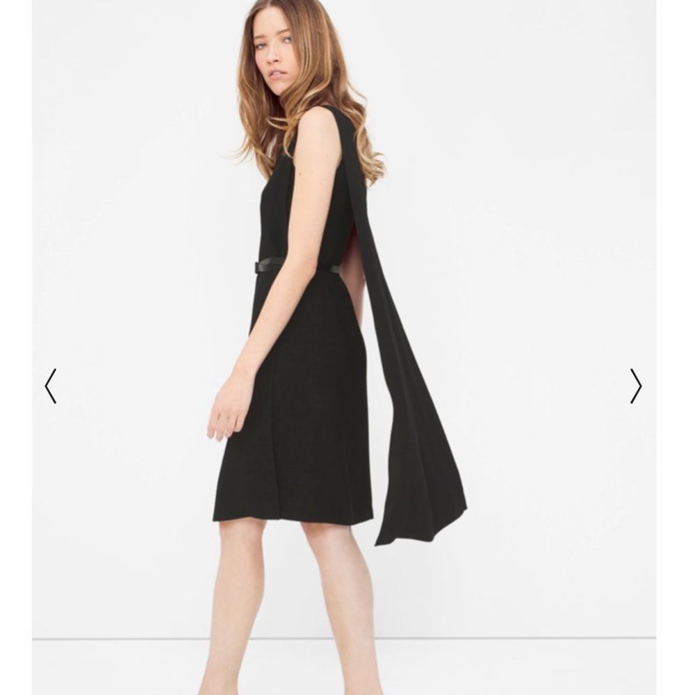 White House Black Market Sleeveless Cape dress